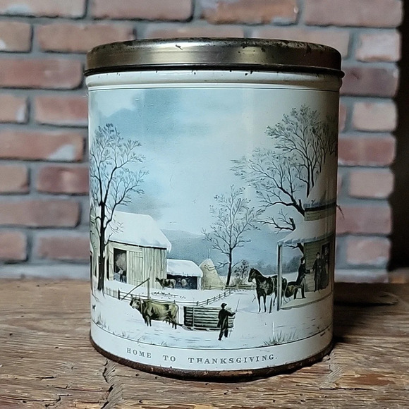 Currier & Ives Other - CURRIER & IVES VINTAGE TIN